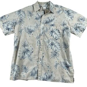 Men's Malihini‎ Hawaii 100% Cotton Short Sleeve Button Down 2XL 0005